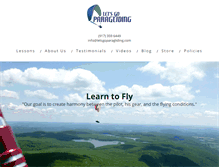 Tablet Screenshot of letsgoparagliding.com